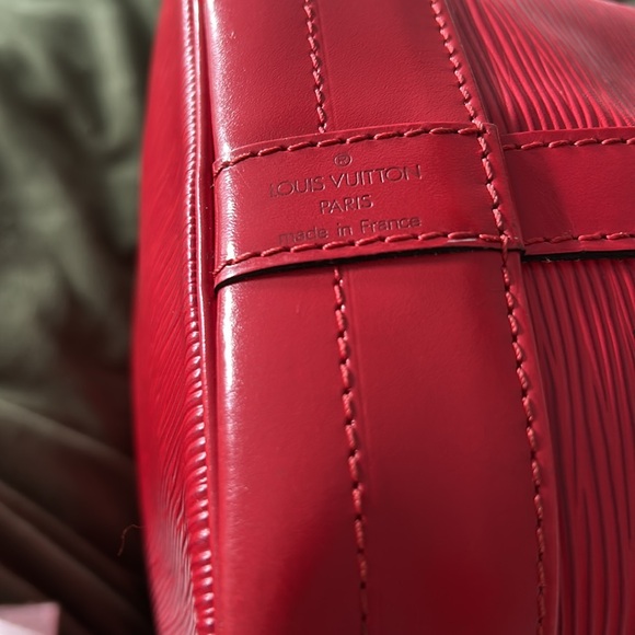 Vintage Louis Vuitton Red Epi Noé ❣️❣️❣️Bag ❣️AR0916❣️❣️EUC - Picture 15 of 15